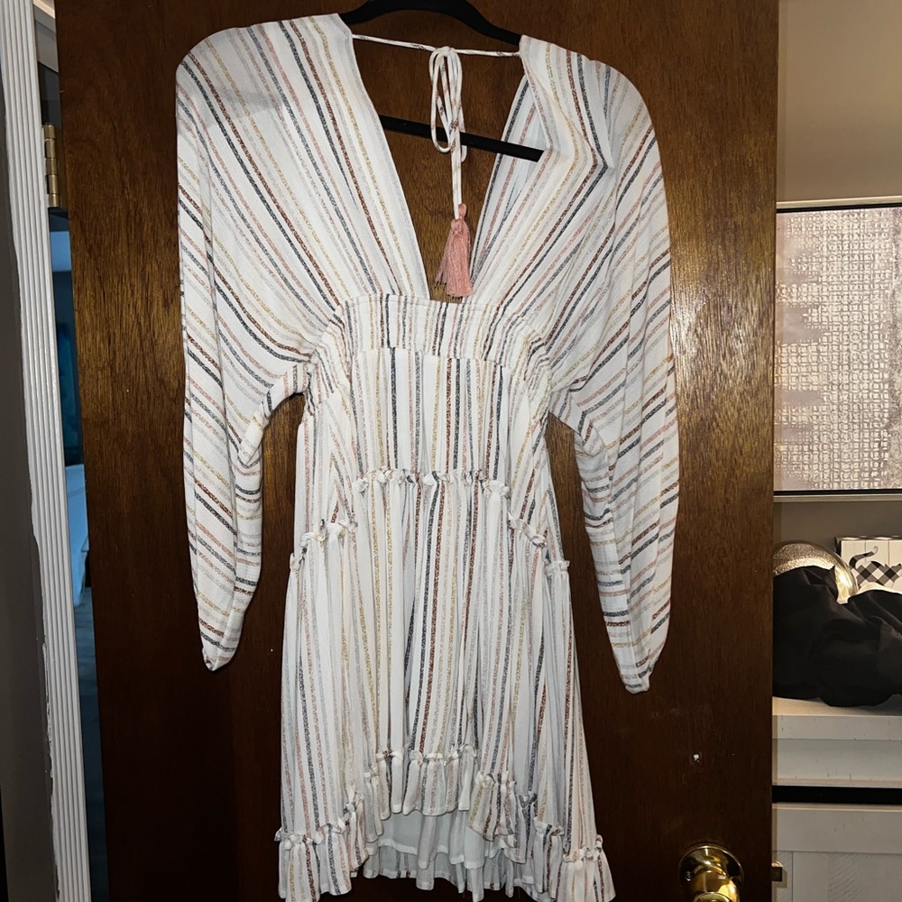 Long sleeve flowy dress